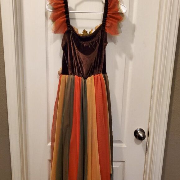 Fall Fairy Flower Dress - Renaissance fair / Halloween - Picture 3 of 5